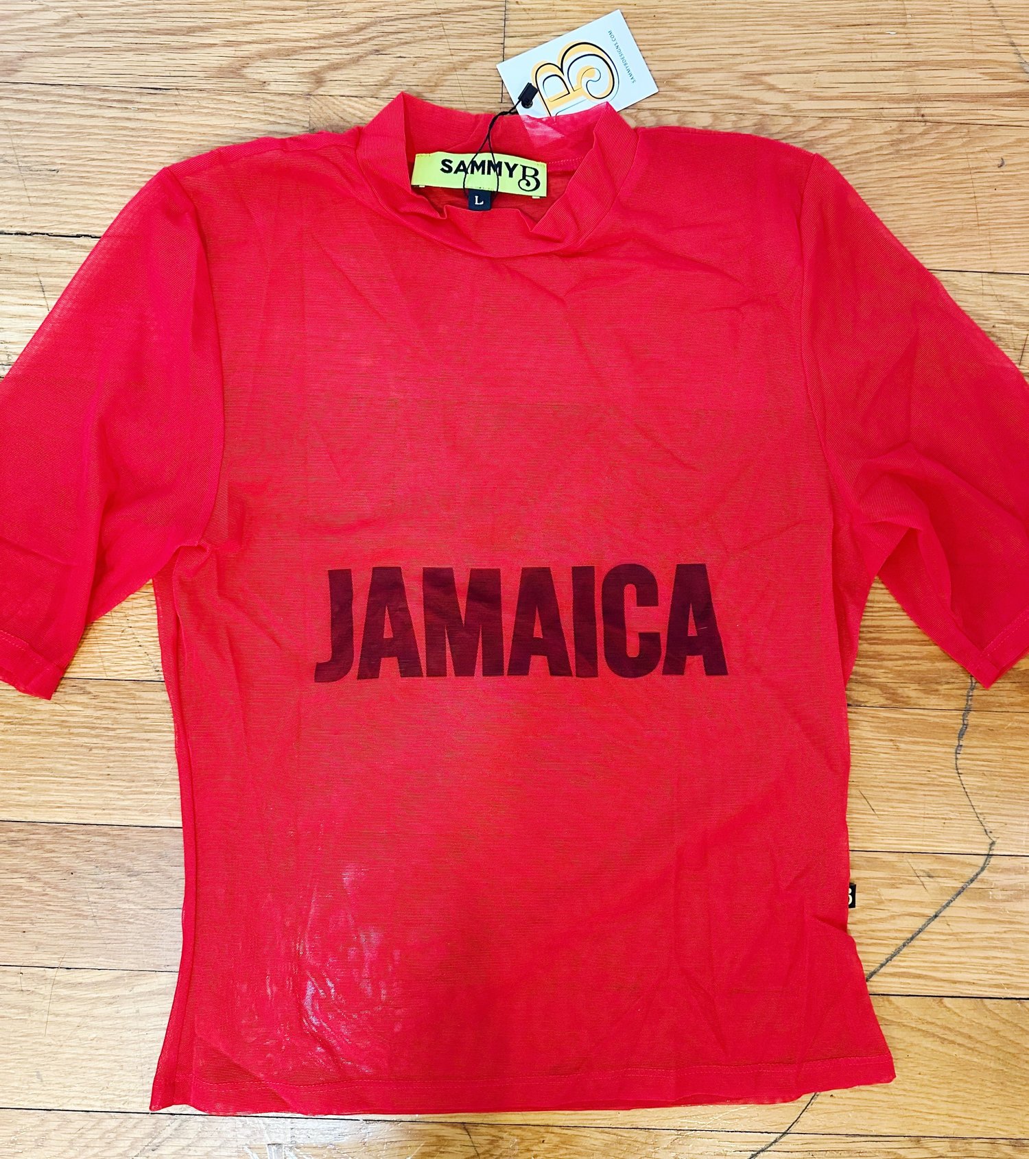 TRINIDAD MESH COLLECTORS TShirt RED READY TO SHIP — Sammy B.